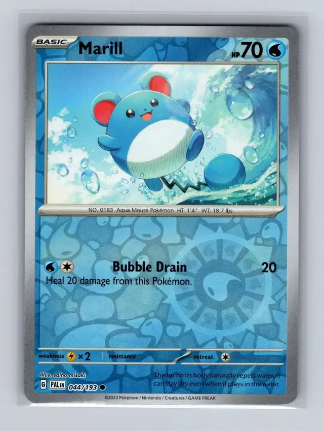 Marill [Reverse Holo] - Pokemon Paldea Evolved #44