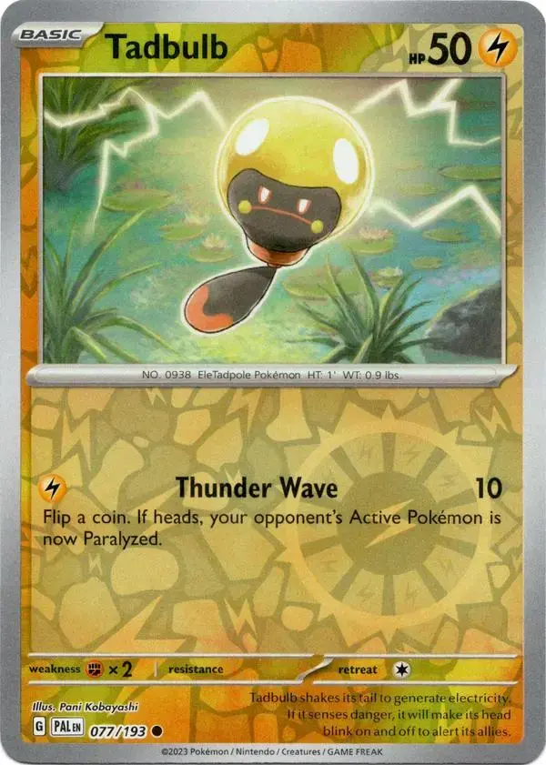 Tadbulb [Reverse Holo] - Pokemon Paldea Evolved #77