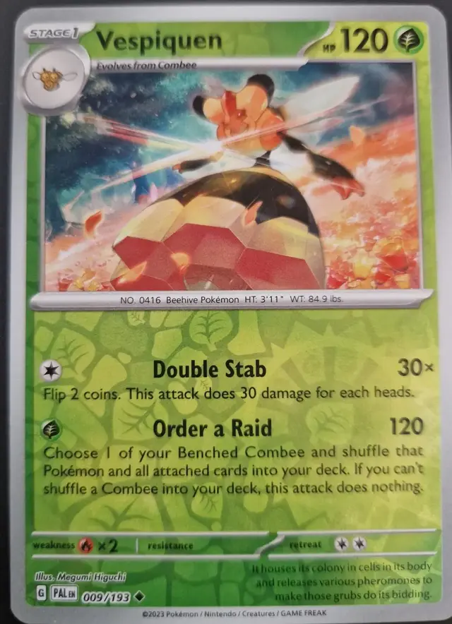 Vespiquen [Reverse Holo] - Pokemon Paldea Evolved #9