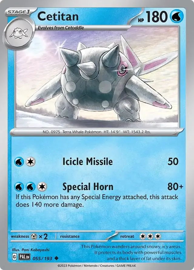 Cetitan - Pokemon Paldea Evolved #55