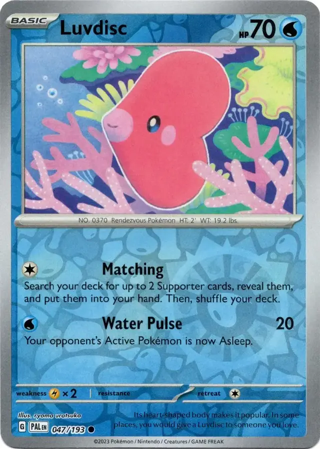 Luvdisc [Reverse Holo] - Pokemon Paldea Evolved #47