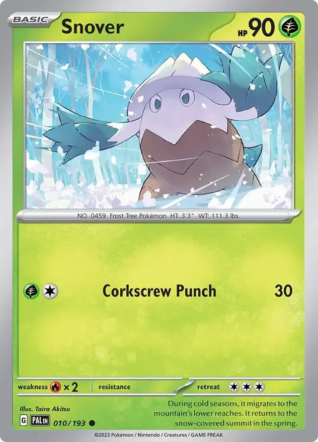 Snover - Pokemon Paldea Evolved #10