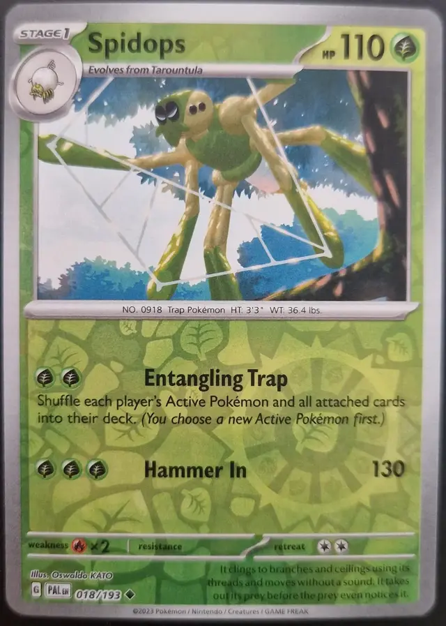 Spidops [Reverse Holo] - Pokemon Paldea Evolved #18