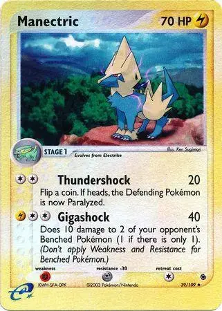 Manectric [Reverse Holo] - Pokemon Ruby & Sapphire #39