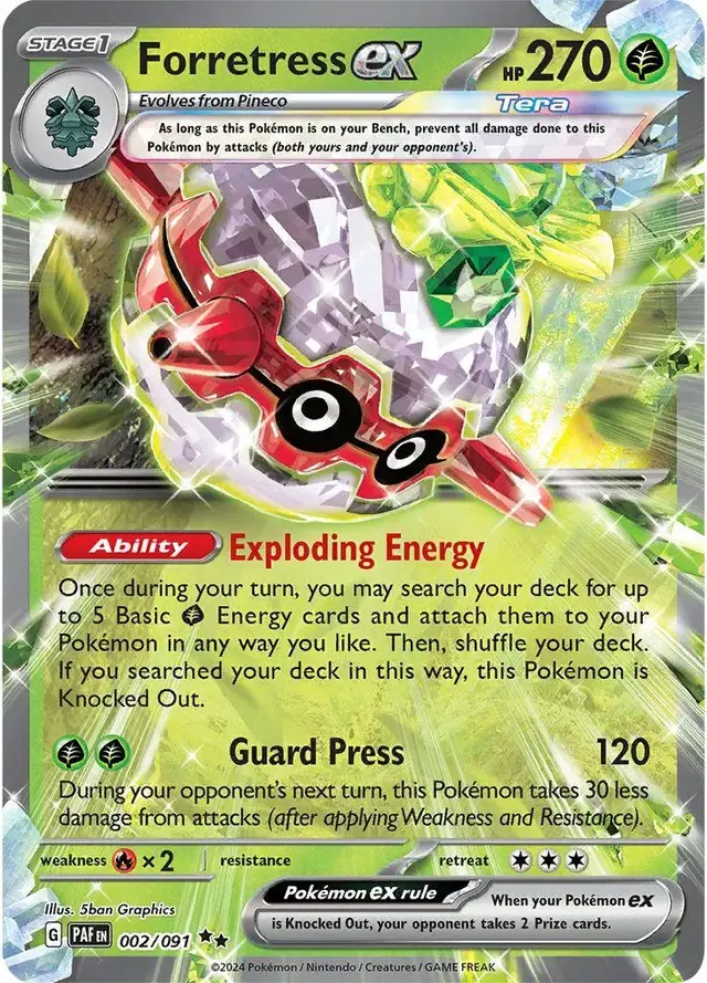 Forretress ex - Pokemon Paldean Fates #2