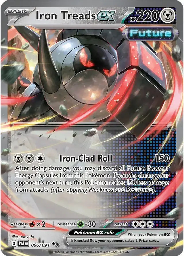Iron Treads ex - Pokemon Paldean Fates #66