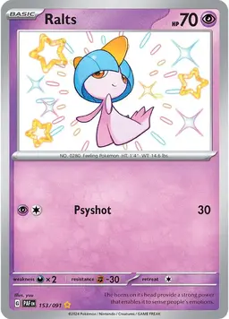 Ralts 153 - Pokemon Paldean Fates