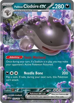 Paldean Clodsire ex 59 - Pokemon Paldean Fates
