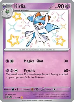 Kirlia 154 - Pokemon Paldean Fates