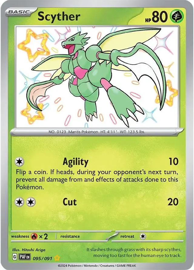 Scyther - Pokemon Paldean Fates #95
