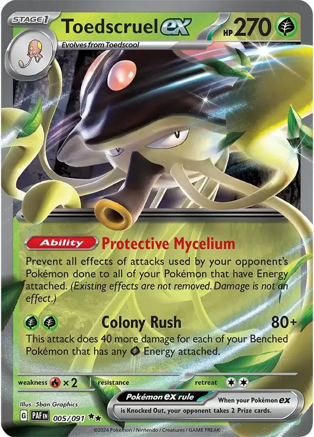 Toedscruel ex - Pokemon Paldean Fates #5