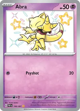 Abra 148 - Pokemon Paldean Fates