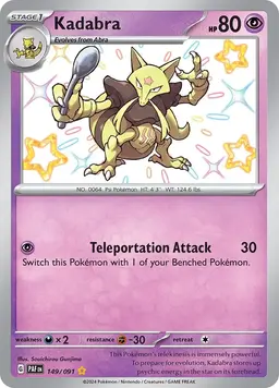 Kadabra 149 - Pokemon Paldean Fates