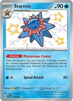Starmie 119 - Pokemon Paldean Fates