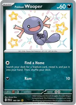 Paldean Wooper 180 - Pokemon Paldean Fates