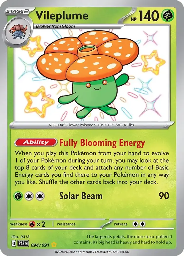 Vileplume - Pokemon Paldean Fates #94