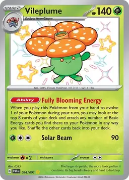 Vileplume 94 - Pokemon Paldean Fates