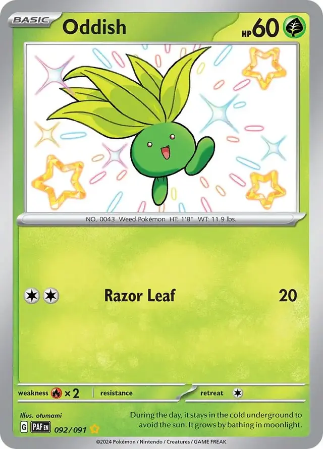 Oddish - Pokemon Paldean Fates #92