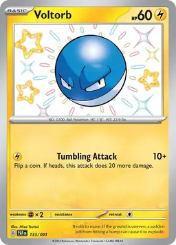 Voltorb 133 - Pokemon Paldean Fates
