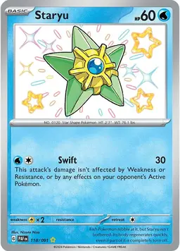 Staryu 118 - Pokemon Paldean Fates