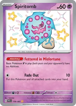 Spiritomb 158 - Pokemon Paldean Fates