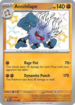 Annihilape 171 - Pokemon Paldean Fates