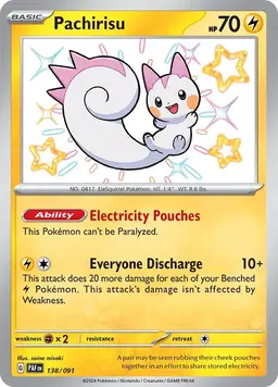 Pachirisu 138 - Pokemon Paldean Fates