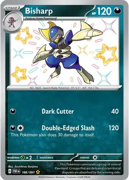 Bisharp 186 - Pokemon Paldean Fates