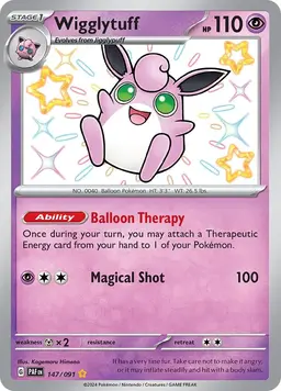 Wigglytuff 147 - Pokemon Paldean Fates