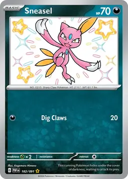 Sneasel 182 - Pokemon Paldean Fates