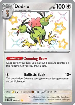 Dodrio 200 - Pokemon Paldean Fates