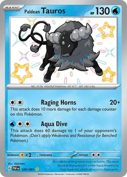 Paldean Tauros 120 - Pokemon Paldean Fates