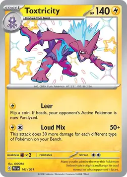 Toxtricity 141 - Pokemon Paldean Fates