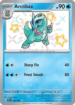 Arctibax 129 - Pokemon Paldean Fates