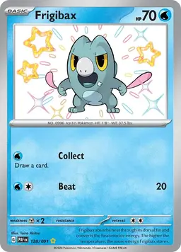 Frigibax 128 - Pokemon Paldean Fates