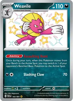 Weavile 183 - Pokemon Paldean Fates