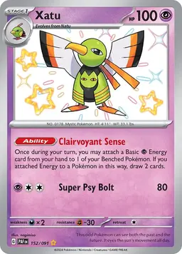 Xatu 152 - Pokemon Paldean Fates