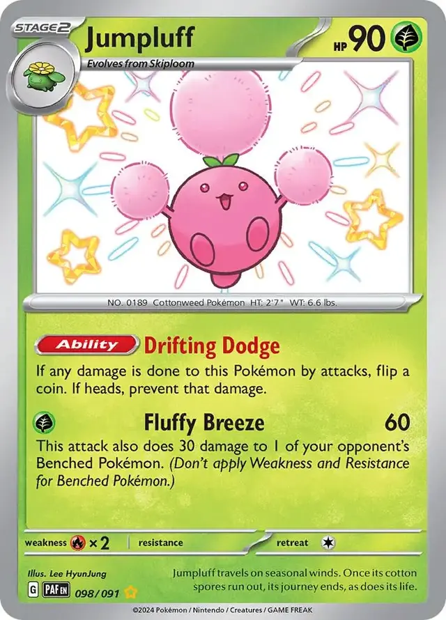 Jumpluff - Pokemon Paldean Fates #98