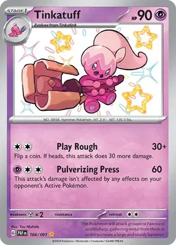 Tinkatuff 166 - Pokemon Paldean Fates