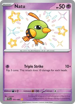 Natu 151 - Pokemon Paldean Fates
