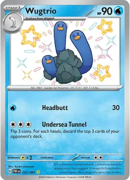 Wugtrio 122 - Pokemon Paldean Fates