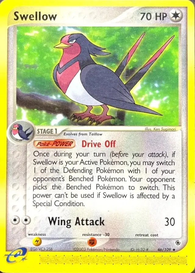 Swellow - Pokemon Ruby & Sapphire #46