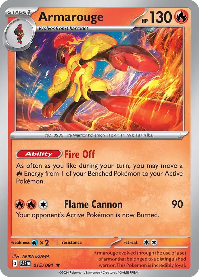 Armarouge - Pokemon Paldean Fates #15