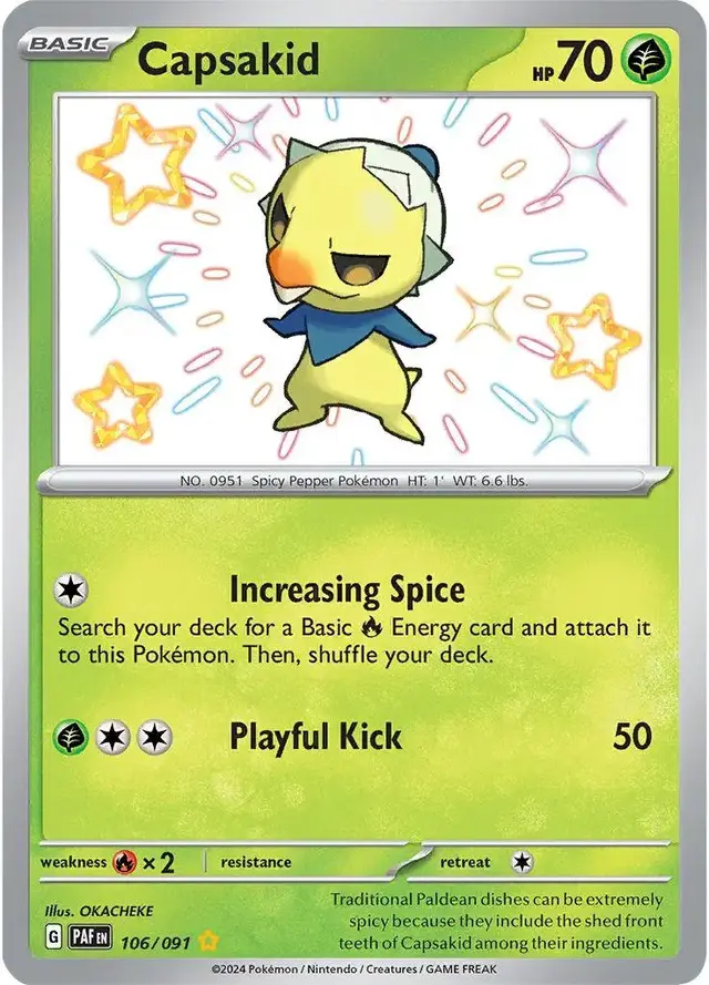 Capsakid - Pokemon Paldean Fates #106