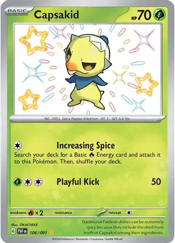 Capsakid 106 - Pokemon Paldean Fates