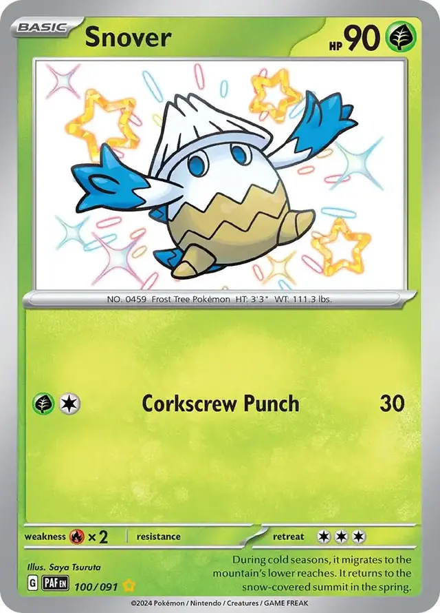 Snover - Pokemon Paldean Fates #100