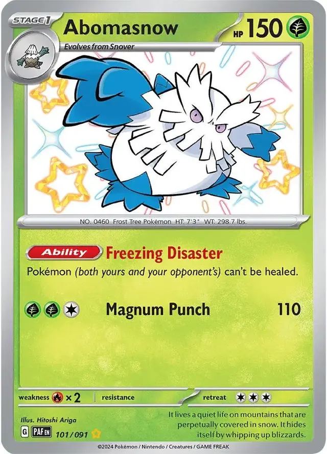 Abomasnow - Pokemon Paldean Fates #101