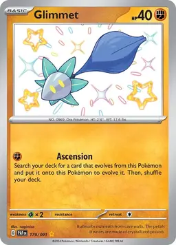 Glimmet 179 - Pokemon Paldean Fates