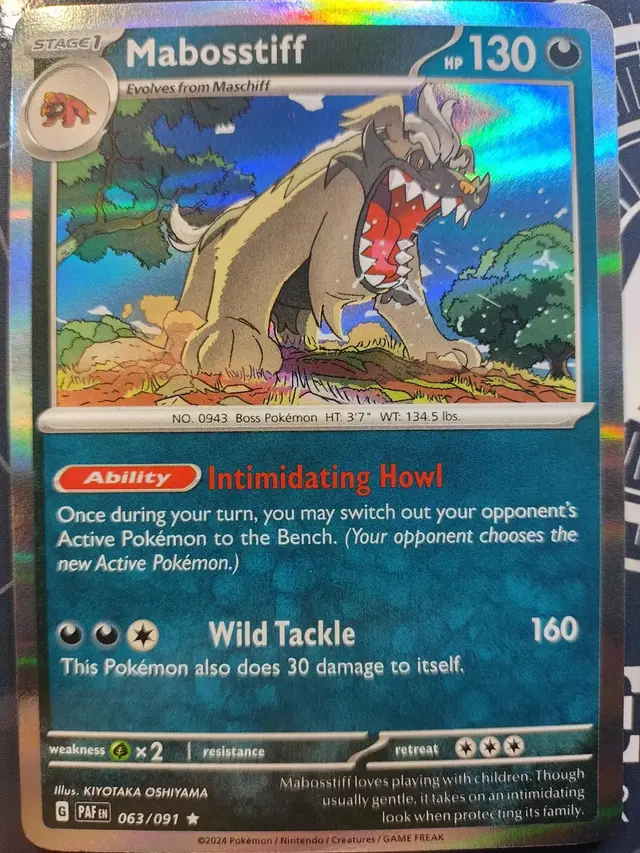 Mabosstiff - Pokemon Paldean Fates #63