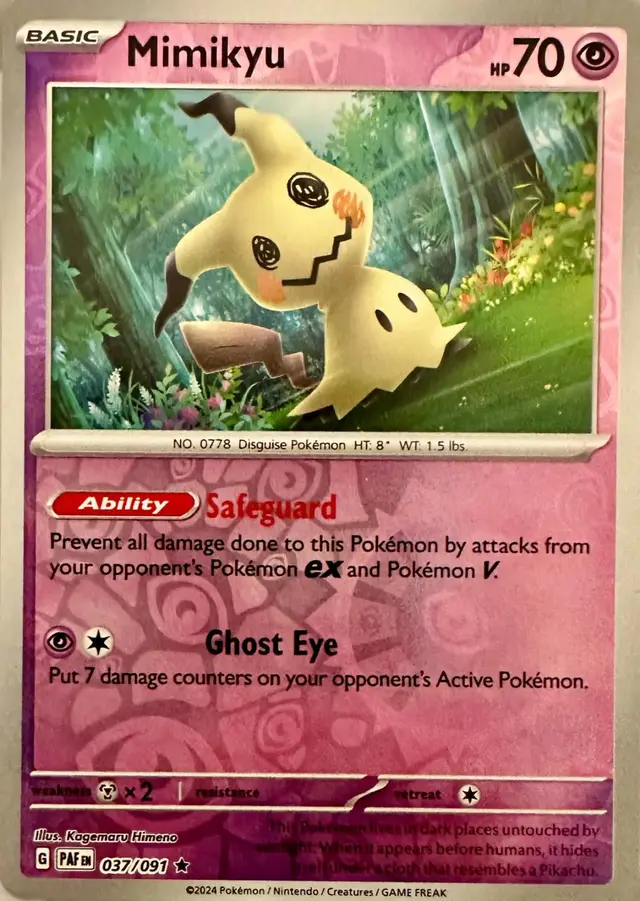 Mimikyu [Reverse Holo] - Pokemon Paldean Fates #37